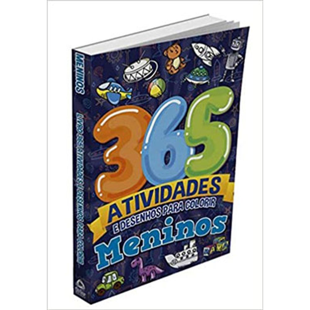 MENINOS LIVRO 365 ATIVIDADES E DESENHOS PARA COLORIR | Livraria Martins  Fontes Paulista