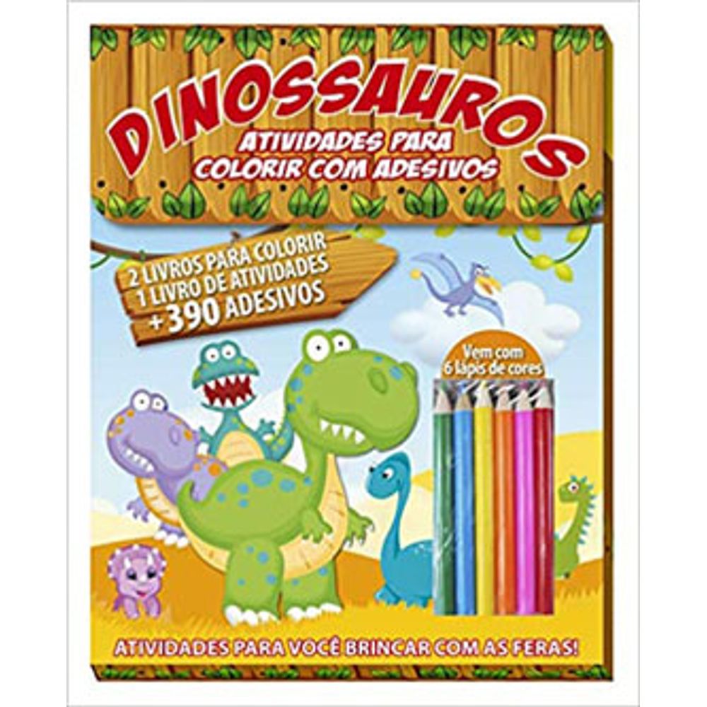 Meu Primeiro Livro De Colorir Com Lápis Dinossauros - Bom Preço