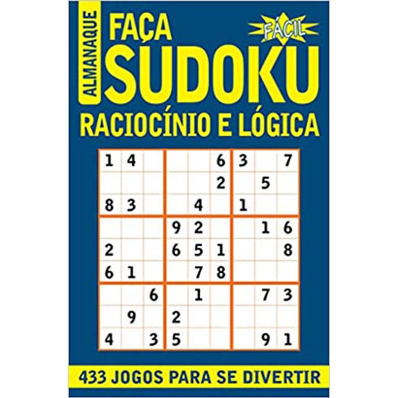 Livraria.ME  Livro Almanaque Faça Sudoku - Fácil - raciocínio e lógica