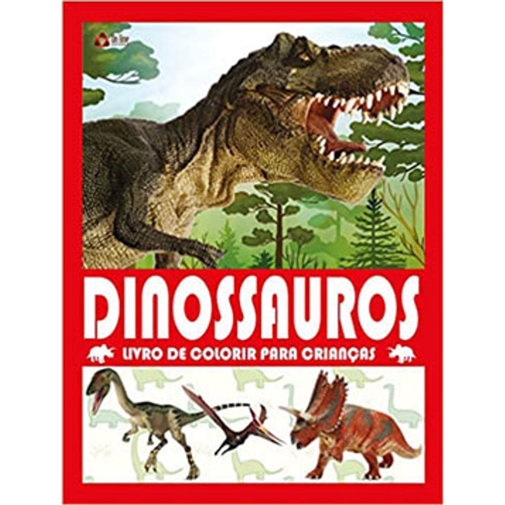 Crianças Colorir Desenho Dinossauro Elementos Cena Fazendo Ilustração por  ©Prawny #480971682