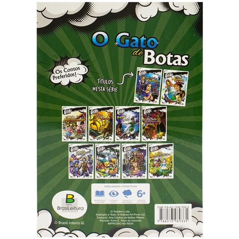 Clássicos em Quadrinhos: O Gato de Botas: 9788573989335: : Books