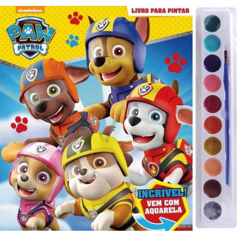 Livro Infantil para Colorir Patrulha Canina - Patrulha das Cores - Namastê  Papelaria Zen