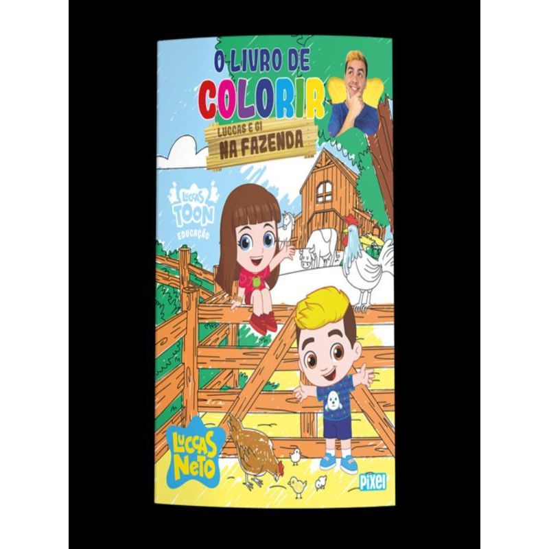 Livro - O livro de colorir Luccas e Gi na fazenda em Promoção na