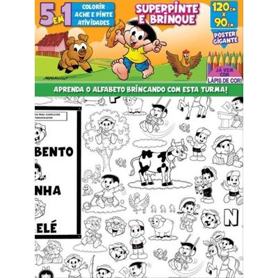 Turma do Chico Bento  400 Atividades e Desenhos para Colorir