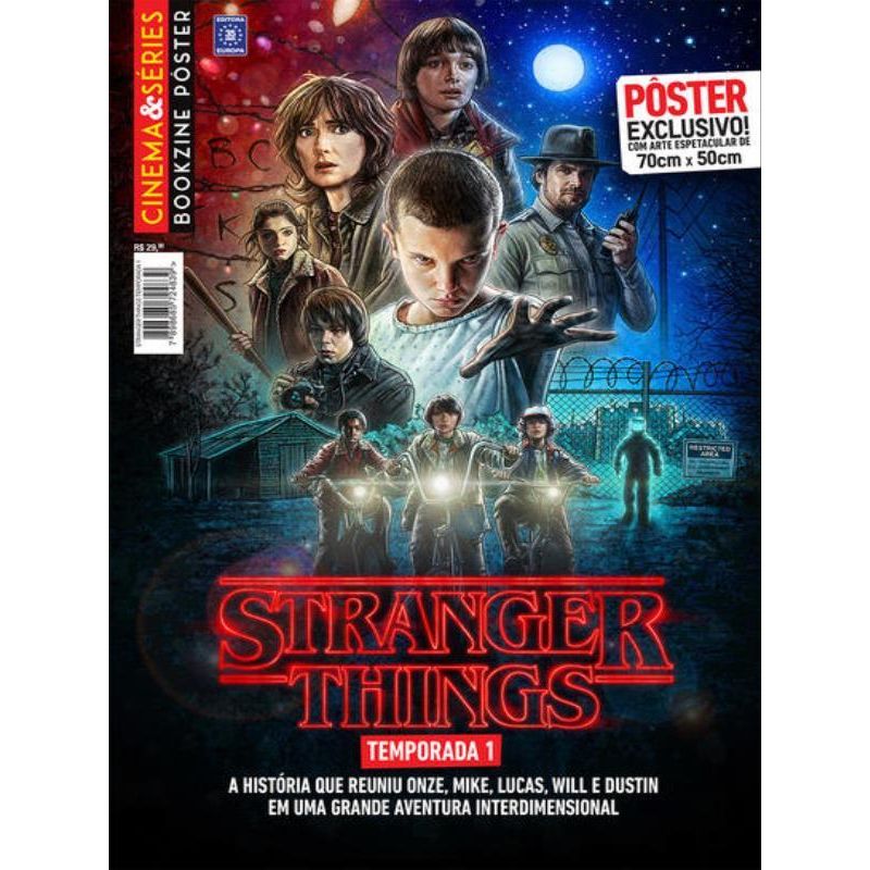 SUPERPÔSTER CINEMA E SÉRIES - STRANGER THINGS - TEMPORADA 1
