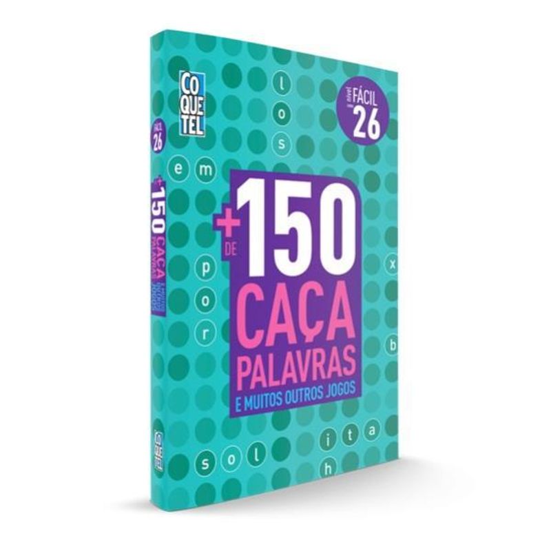 LIVRO COQUETEL MAIS 150 CAÇA PALAVRAS NÍVEL FÁCIL ED 26