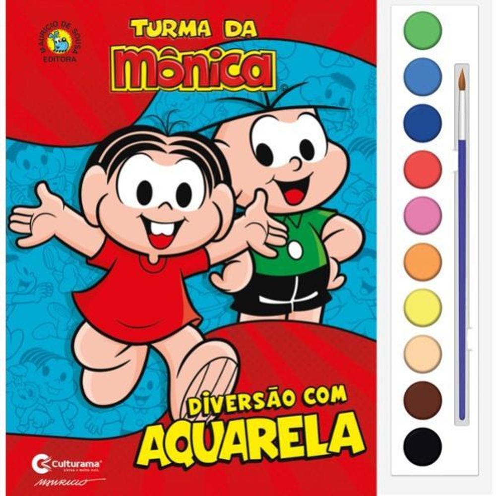 Turma da Monica Livro para Pintar com Aquarela
