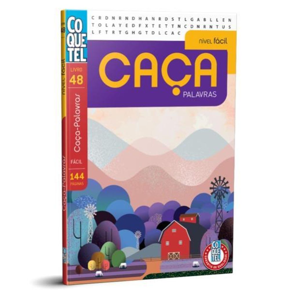 Caça Palavras Livro N34 Fácil Coquetel