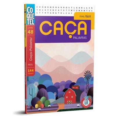 Kit Com 03 Caça Palavras Livro Fácil Coquetel