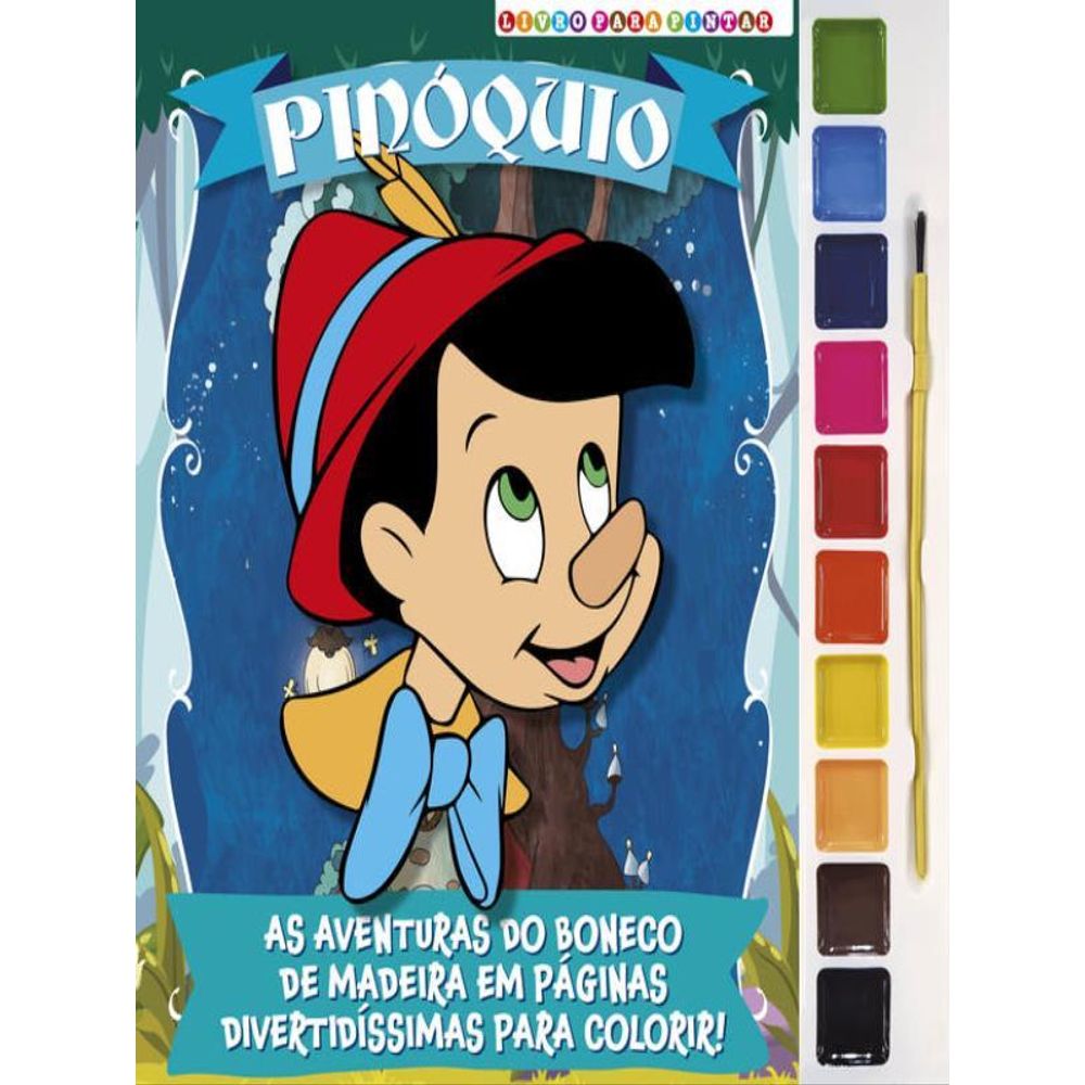 Como desenhar e pintar Pinóquio da Disney 