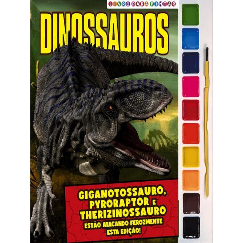 Dinossauros Livro Para Pintar : On Line Editora: : Livros