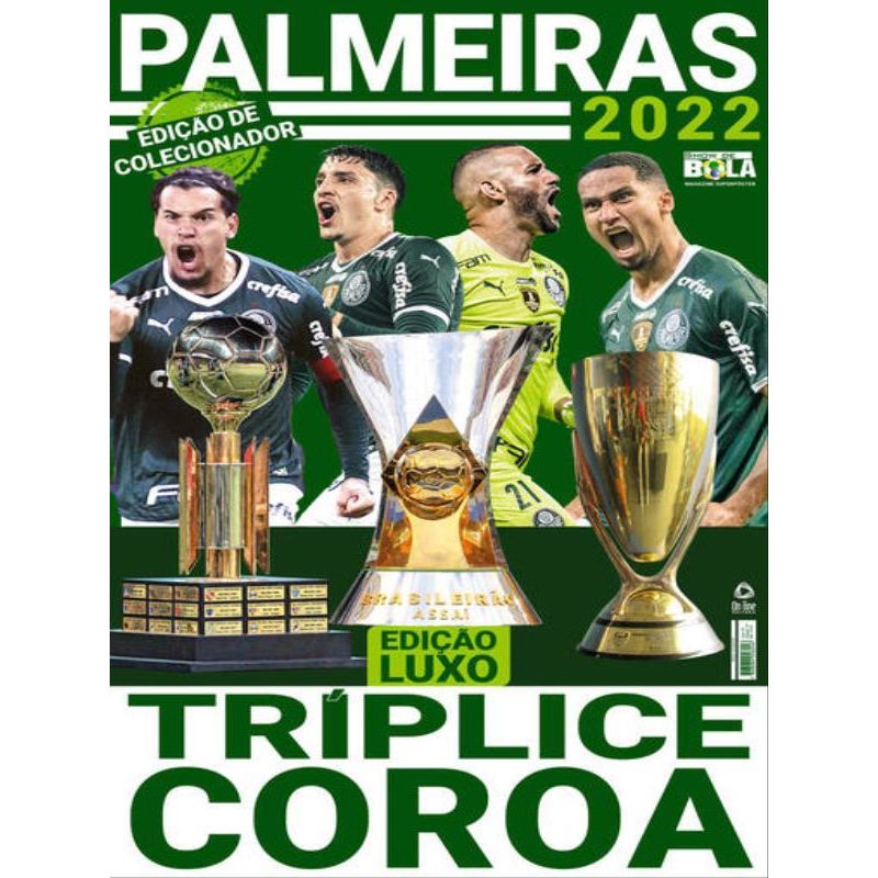 SHOW DE BOLA MAGAZINE SUPER PÔSTER - PALMEIRAS TRÍPLICE COROA 2022