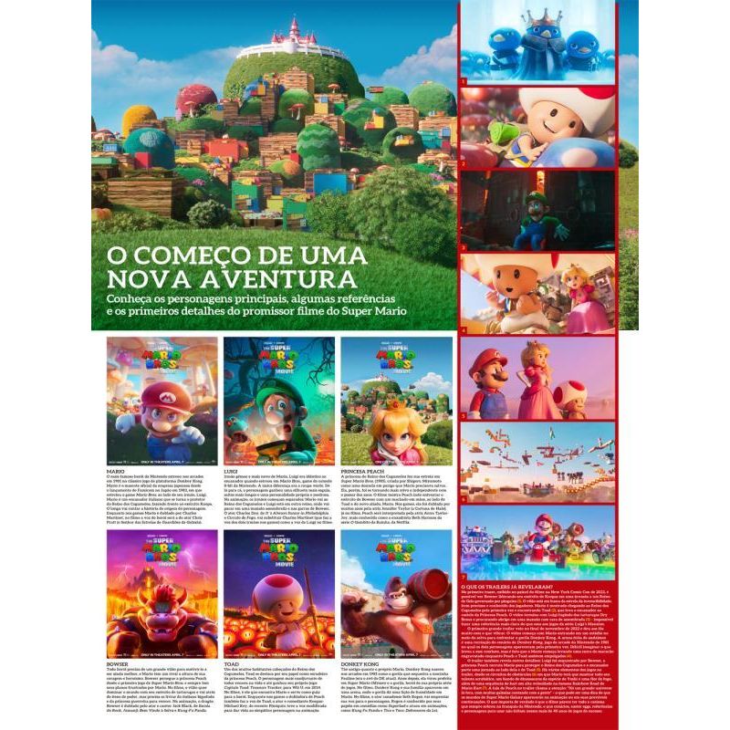 Superpôster cinema e séries - super mario bros. o filme - arte d - EUROPA -  - - Magazine Luiza