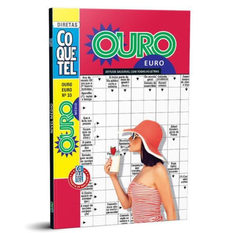 Livro Coquetel Ouro Euro Nível Médio – Edição 28 - Shopping Guararapes