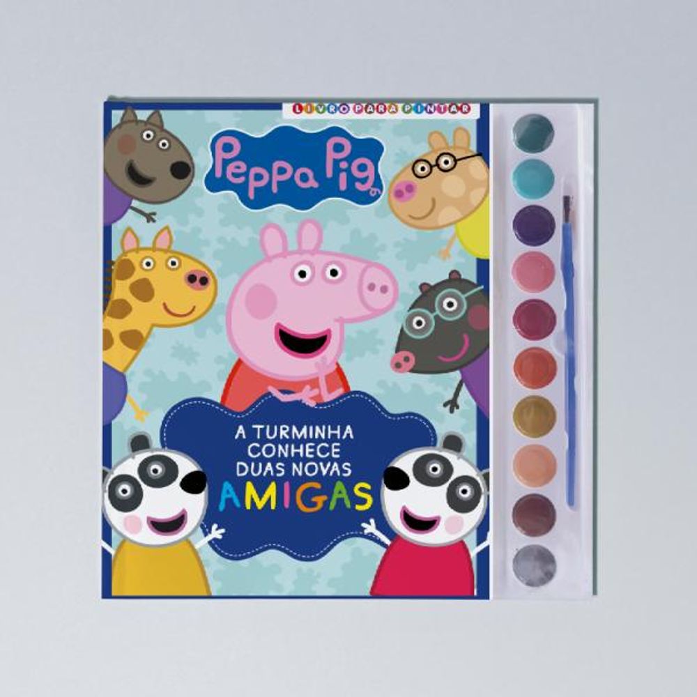 Peppa Pig Coloriage Enfant, Malette Dessin Avec Peinture, Crayons De