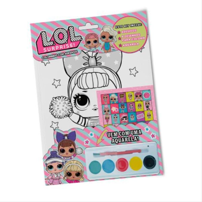 LOL Surprise Kit Livros para Colorir e Atividades