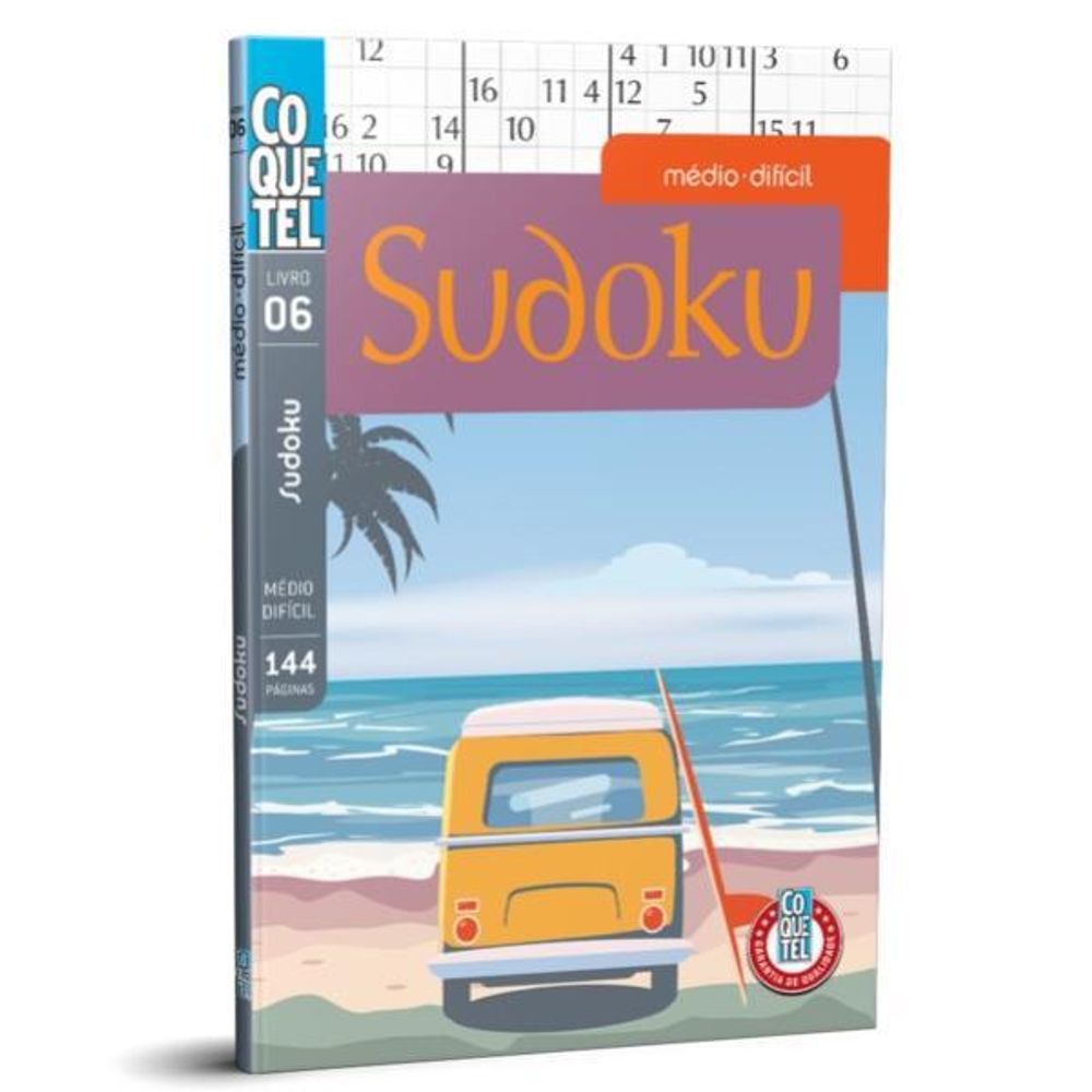 Livro - Livro Coquetel Sudoku nível FC/MD Ed 06 em Promoção na Americanas