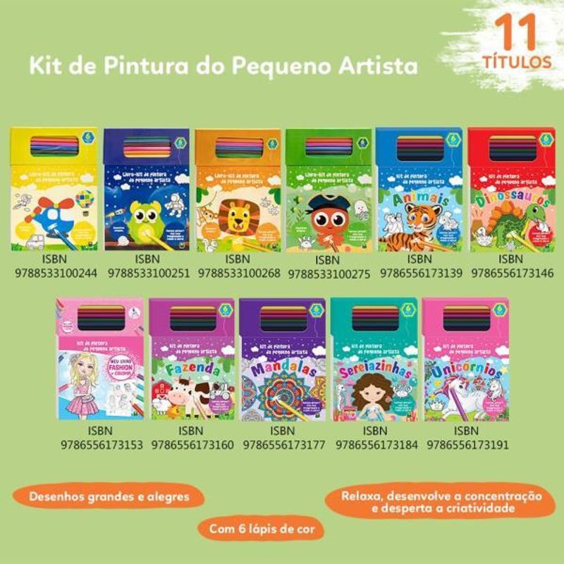 Kit de pintura do pequeno artista - mandalas