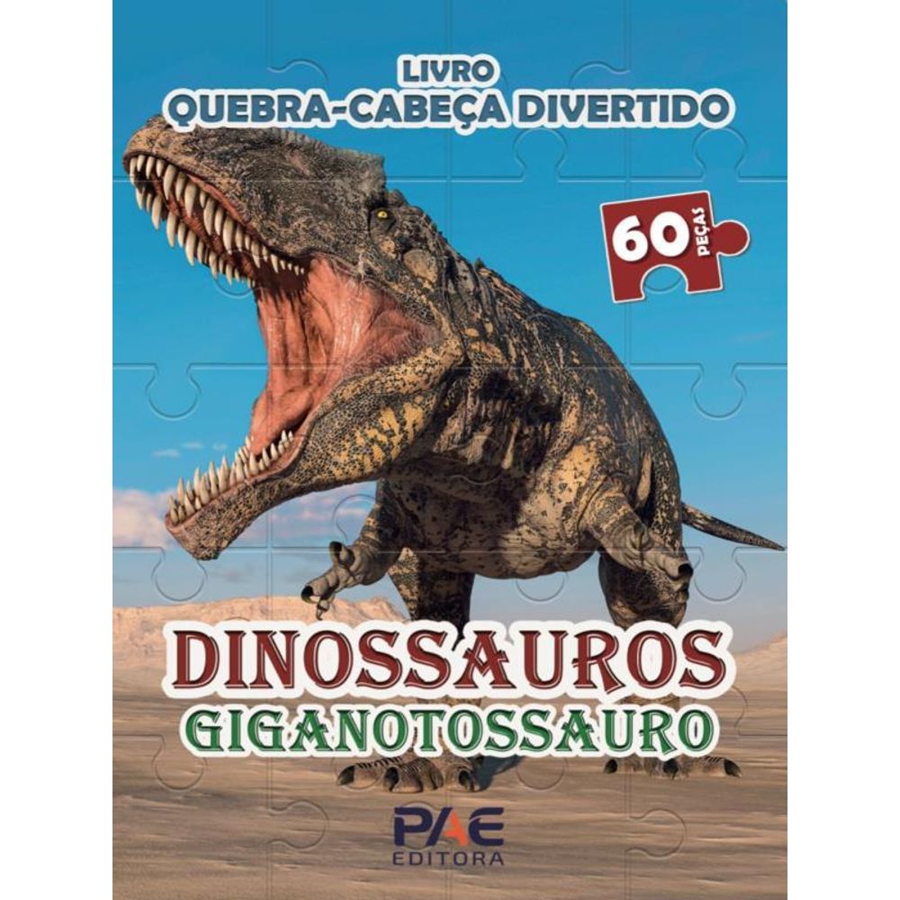 Livro quebra-cabeça - Os Dinossauros