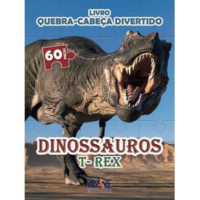 Coleção Infantil Do Rex Dinossauro Livro Quebra cabeça, Desenho