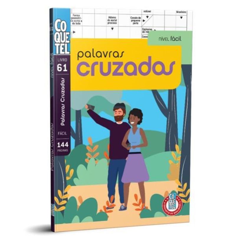 Kit 4 Livros Caça Palavras Coquetel Nível Fácil