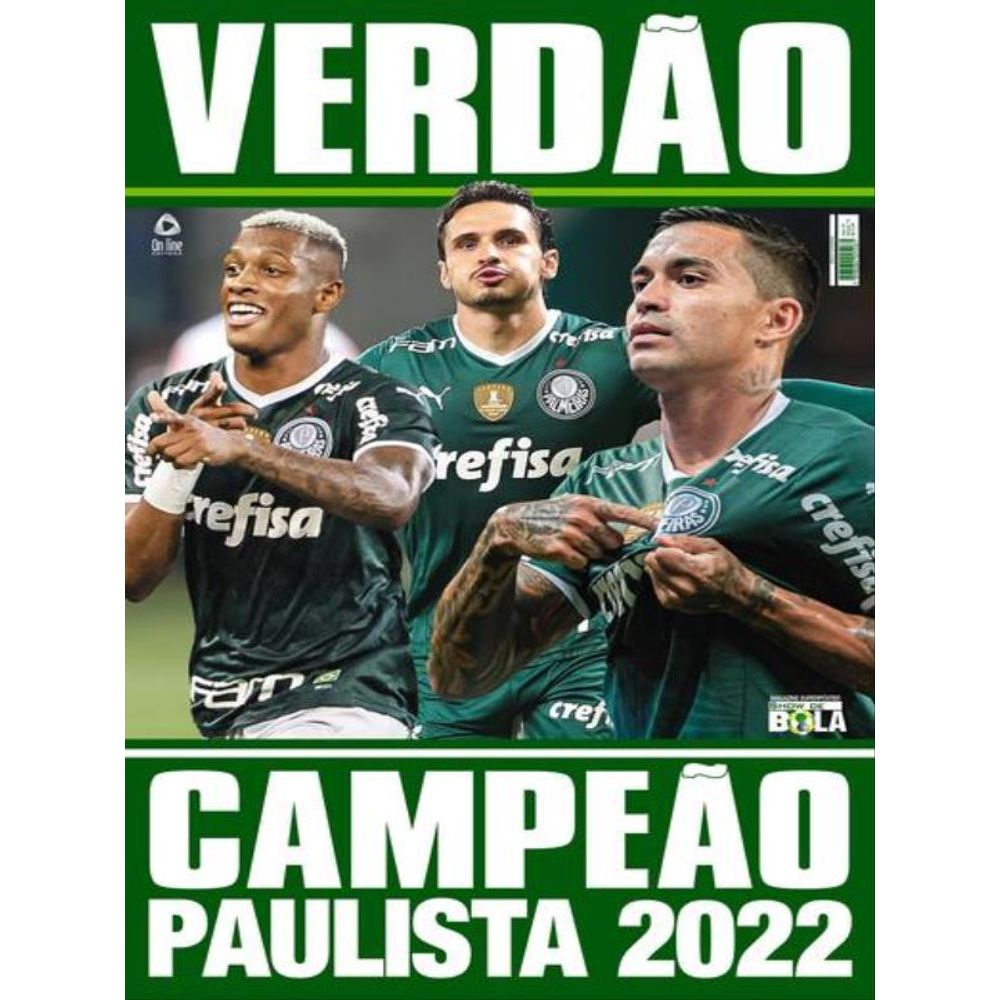 SHOW DE BOLA MAGAZINE SUPER PÔSTER - PALMEIRAS CAMPEÃO PAULISTA 2022