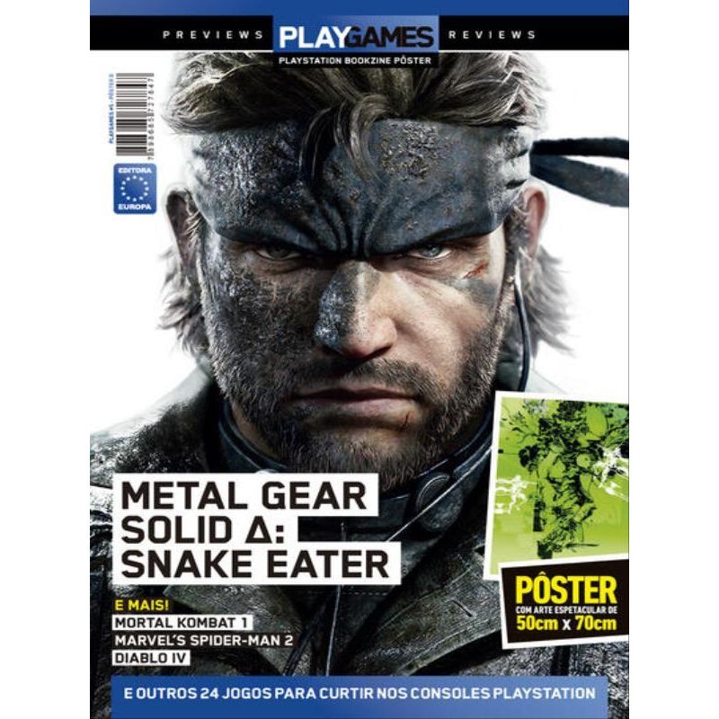 SUPERPÔSTER PLAYGAMES - METAL GEAR SOLID: SNAKE EATER - EDITORA