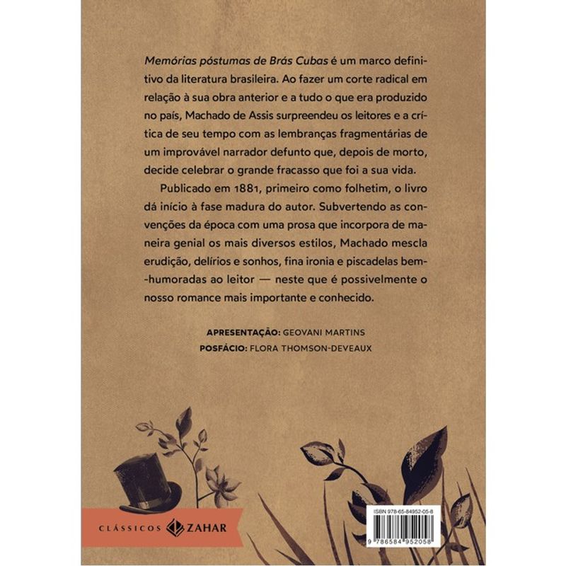 Memórias póstumas de Brás Cubas: edição bolso de luxo - Machado de