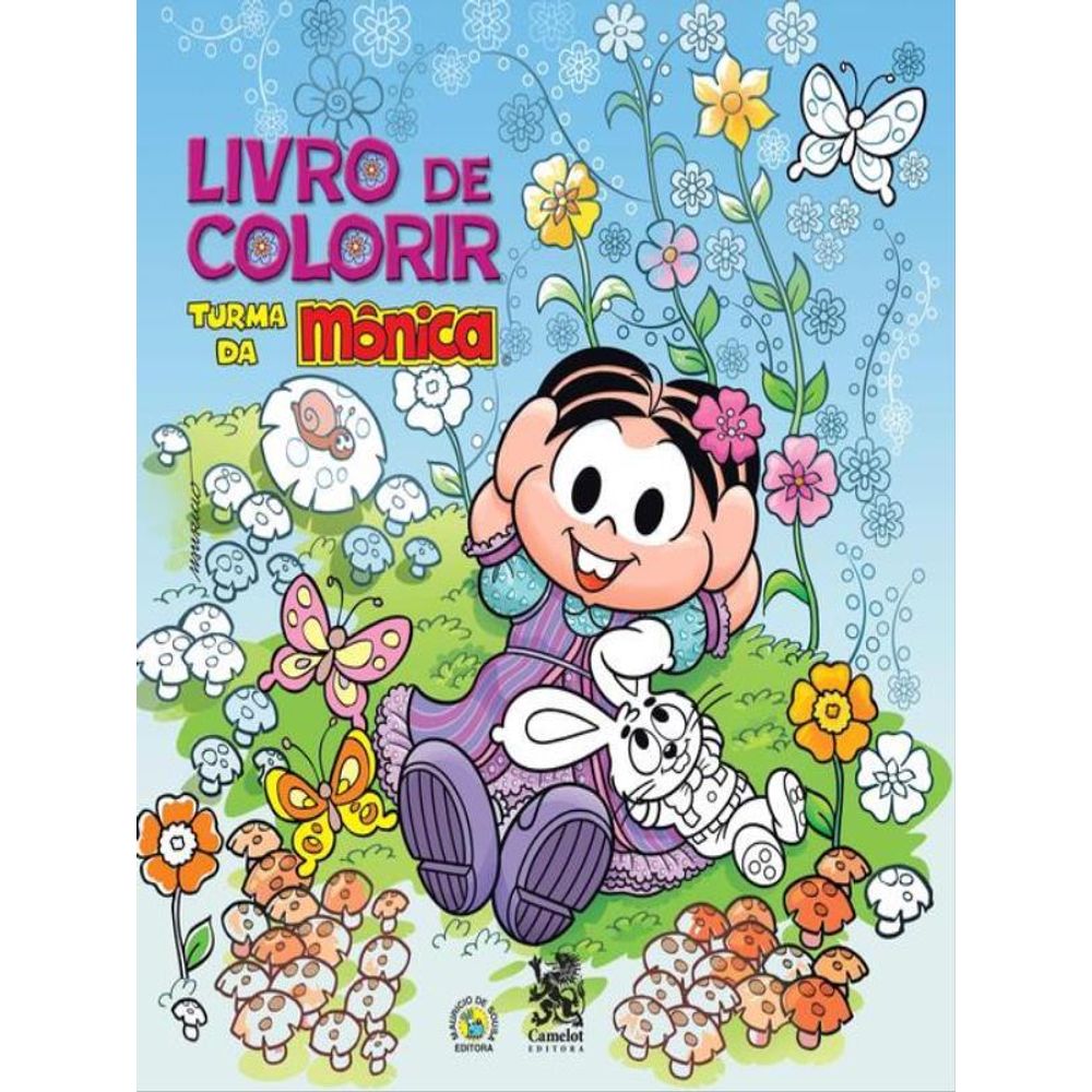 Livro de colorir Turma da Mônica