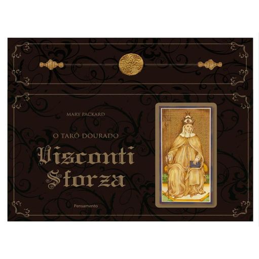 O TARÔ DOURADO VISCONTI-SFORZA - CAIXA COM LIVRO + 78 CARTAS