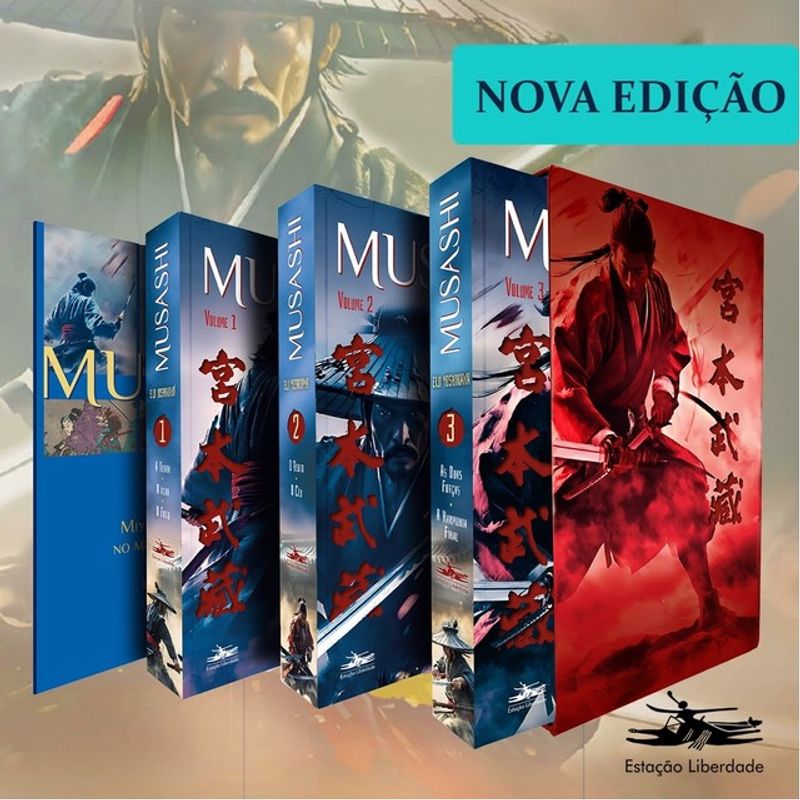 MUSASHI - BOX 3 VOLUMES - YOSHIKAWA, EIJI | Livraria Martins Fontes