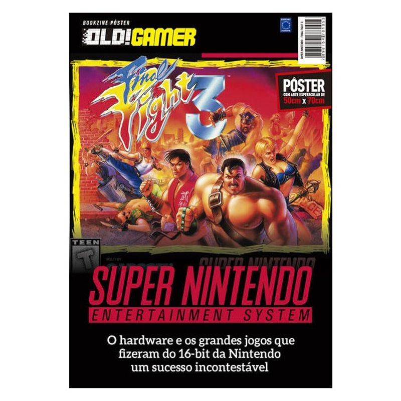 SUPERPÔSTER OLD!GAMER - SUPER NINTENDO - FINAL FIGHT 3 - EDITORA