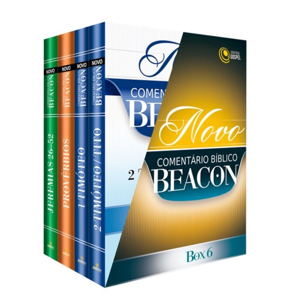 NOVO COMENTÁRIO BÍBLICO BEACON - BOX 6 - martinsfontespaulista