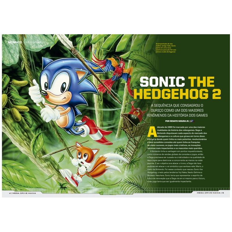 MEGA DRIVE MANIA VOLUME 13 - SONIC THE HEDGEHOG 2 - EDITORA EUROPA