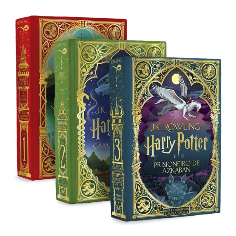 COLEÇÃO HARRY POTTER - EDIÇÕES MINALIMA (3 LIVROS) - ROWLING, J.K.