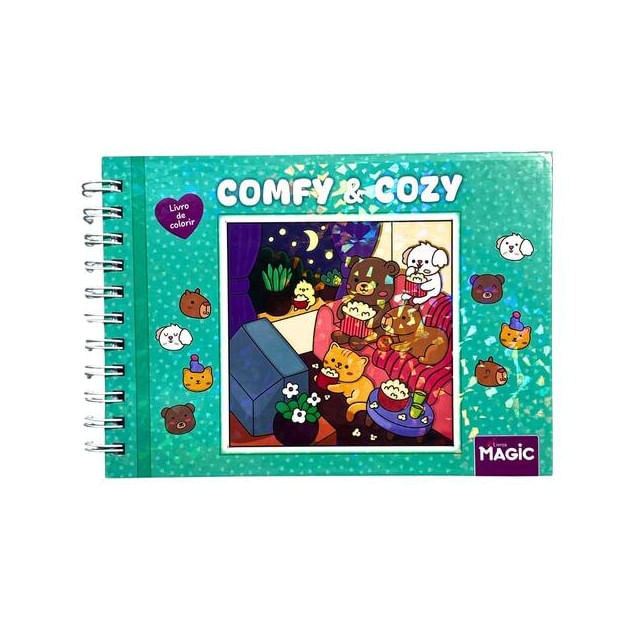 DMZ COKI don't get it twisted ep002美品 COMFY AND COZY GREEN - LIVRO DE COLORIR - MAGIC KIDS | Livraria
