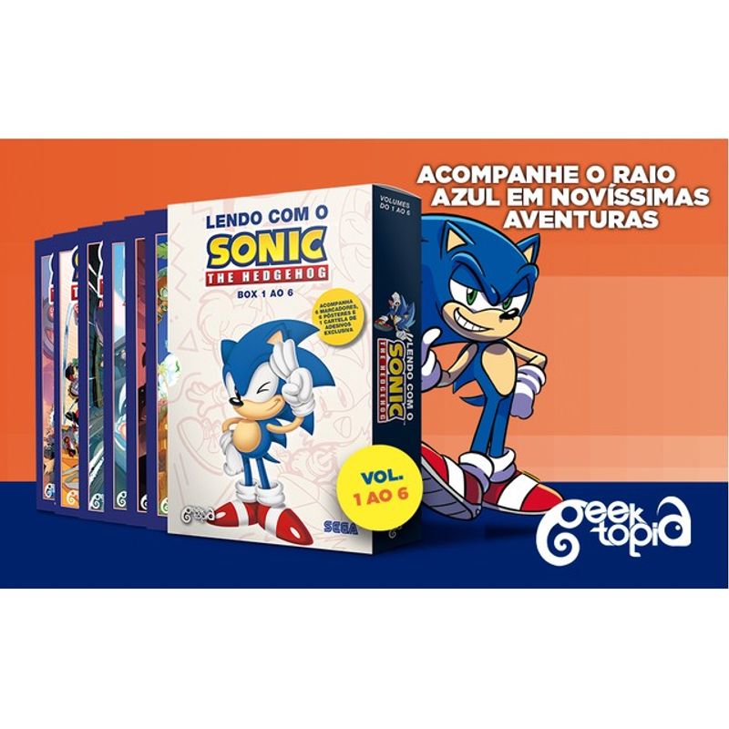 BOX: LENDO COM O SONIC – THE HEDGEHOG (VOL. 1 AO 6) - FLYNN, IAN