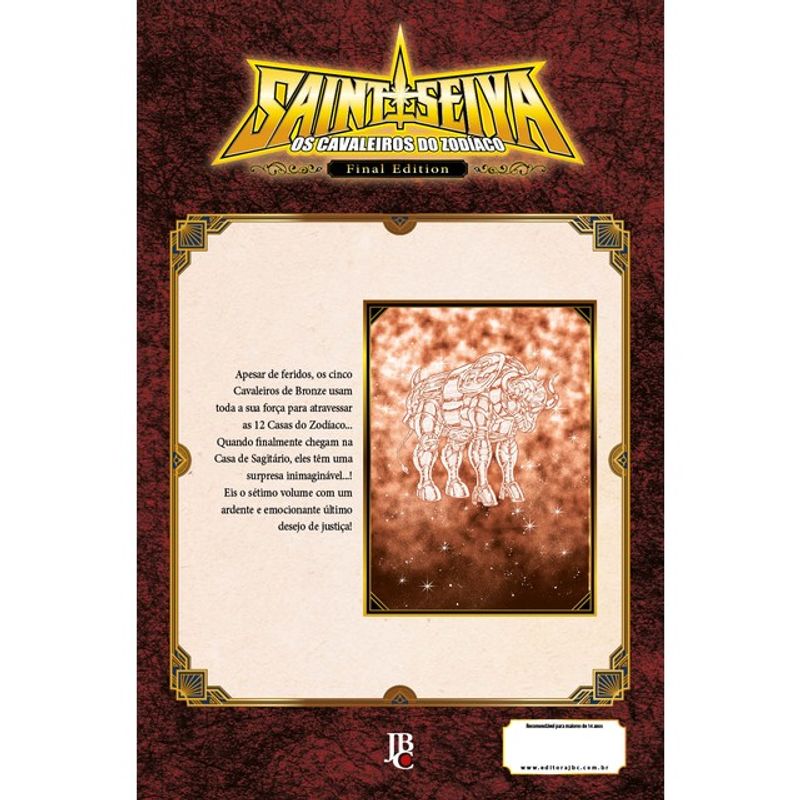 CAVALEIROS DO ZODÍACO SAINT SEIYA FINAL EDITION VOL. 07 - VOL. 7