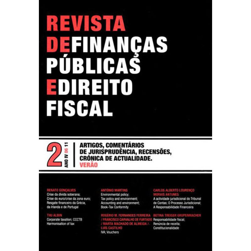 Revista De Financas Publicas E Direito Fiscal Ano Iv Numero 2 Martinsfontespaulista