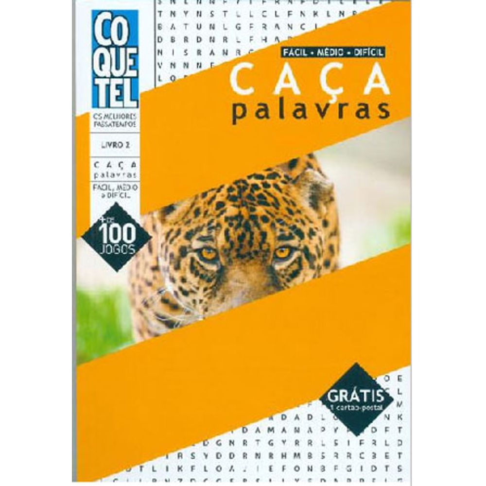 COQUETEL - CAÇA PALAVRAS - FACIL-MEDIO-DIFICIL - LIVRO 2