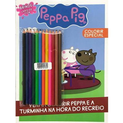 Livro Infantil Peppa Pig - Colorir Especial + Brinde