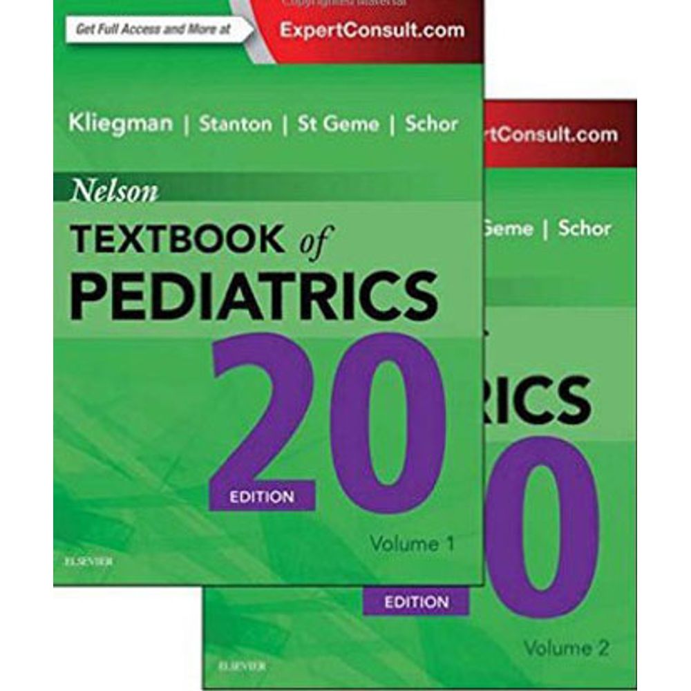 NELSON TEXTBOOK OF PEDIATRICS - 2 VOLUME SET